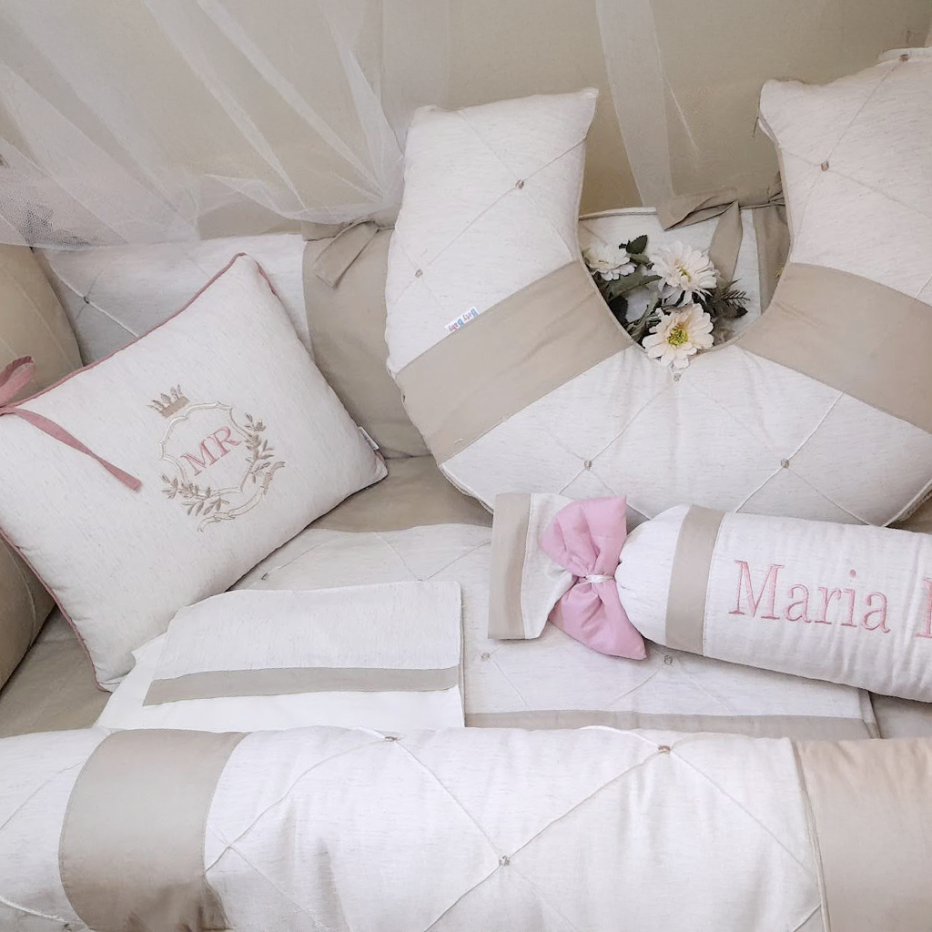 Kit Berço Rainha Personalizado 9 Peças