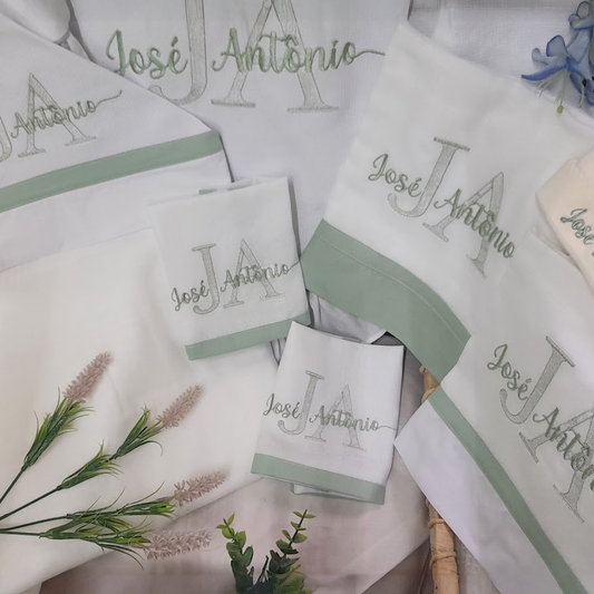 Kit Maternidade com nome composto 6 Peças